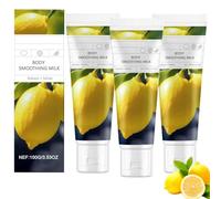 Lozione corpo lenitiva al latte e limone, idratante e nutriente per la pelle secca, lozione corpo rassodante al limone, lozioni corpo idratanti non grasse, per tutti i tipi di pelle (3pcs)