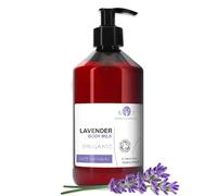 Lozione Corpo Lenitiva Bio, con Lavanda & Aloe Vera, Crema Corpo Idratante Organica, con Olio esenziale di Lavanda, 250 ml, Trattamento Corpo Vegan ad Effetto Rilassante
