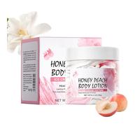 Lozione per il corpo al miele e pesca, burro per il corpo idratante e nutriente con texture gelato, idratazione intensa, leggera e non grassa, rende la pelle liscia e soda, crema al burro per il corpo