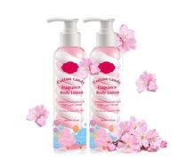 Lozione per il corpo in cotone caramelle, lozione per il corpo a lunga durata, lozione idratante per lo zucchero, lozione per il corpo, portatile, per uomini e donne, 200 ml (2 pezzi, L)