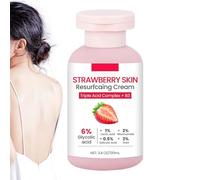 Lozione per Pelle Irregolare | Idratante Crema Ristrutturante alle Fragole per Gambe 100 ml | Cura Viso e Corpo per Uso Quotidiano | Donna Uomo Ragazza Giorno Notte Dopo Doccia Viaggio