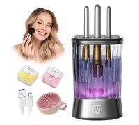 LOZLTX Detergente professionale per pennelli Make Up 【9000 RPM Ultra Power 4.0】Pulitore elettrico per pennelli da trucco con coperchio a rete in silicone per tutte le misure, igienico per pennelli da