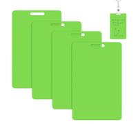 Lozogeey Badge Blocco Note Cancellabile - 4 Pezzi Riutilizzabili,Mini Lavagna Bianca Con Clip,Per Pianificatori Insegnanti Studenti Infermieri Ufficio Scuole Biblioteca Ristorante Ospedale