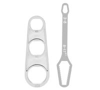 LOZTBUE 1 pezzo di chiave, 1 pezzo di chiave per rubinetto più 1 pezzo di chiave Torx doppia, ugello di miscelazione aeratore, aeratore, ugello per rubinetto a nido d'ape, cromato