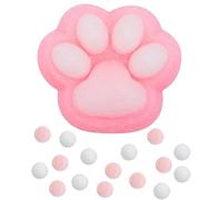 LOZTBUE 1pz peluche “zampa di gatto”, peluche “zampa di gatto” con palla, simpatica palla morbida, giocattolo sensoriale per bambini e adulti (bianco)
