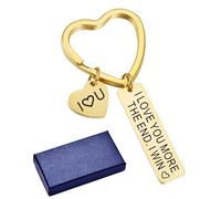 LOZTBUE 1pz portachiavi a forma di cuore, portachiavi ultra sottile, portachiavi personalizzato per auto, patente di guida, regalo di compleanno e di Natale per donne