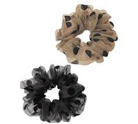 LOZTBUE 2 pezzi Fasce per capelli Bands Ladies Set nero grande elasticizzato coda di cavallo capelli clip donne ragazze francese accessori per capelli (2 pezzi)