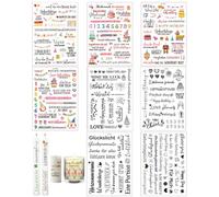 LOZTBUE 8 Pezzi Adesivi Compleanno,Stickers Compleanno per Regalo,Etichette Adesive per Bottiglia,Stickers Happy Birthday,Decalcomanie Adesive Impermeabili,Adesivi Libro Degli Ospiti per Feste