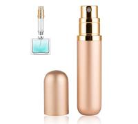 LOZTBUE atomizzatore da viaggio, mini atomizzatore ricaricabile portatile, flacone da viaggio, atomizzatore da viaggio ricaricabile, 5 ml (colore champagne)