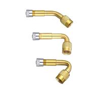 LOZTBUE Estensione Valvola Pneumatico Set, 3 Pezzi Angolo Estensori di Valvole Estensori Valvola per Auto Bici Camion Motocicletta