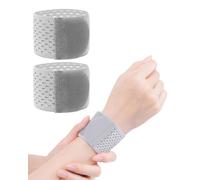 LOZTBUE Set di 2 bende elastiche per il polso Supporto per il polso Bendaggio per il polso Bendaggio per compressione del polso Sport Polso Polso Regolabile Sollievo dolore Allenamento per tennis