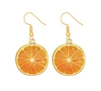 LOZTBUE Un paio di orecchini di frutta, orecchini di frutta, orecchini divertenti e carini, caramelle al limone, orecchini per signore