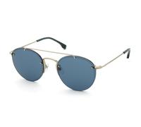 Lozza Uomo SL2433 GUBBIO 3 08FF Occhiali da sole Metallo Oro Verde Pantos Normale