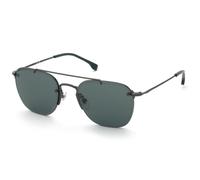 Lozza Uomo SL2434 GUBBIO 4 568Y Occhiali da sole Metallo Grigio Verde Squadrata Normale