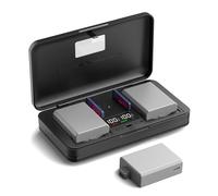 LP-E5 (1500mA) - Set caricabatterie multifunzione per fotocamera (incluse due batterie), compatibile con Canon EOS 450D, KISS X3 500D KISS X2 100D KISS F 1000D 2000D Reble Xsi Reble Tli Reble Xs