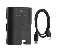 LP-E6 Batteria Fittizia Completamente Decodificata Tipo C Accoppiatore CC per 5D Mark IV, IlI, Ll, 5D, 6D Mark Il, 6D, 7D Mark II, 7D, 60D, 60Da, 70D, 80D, 90D, R, R5, R6, R7