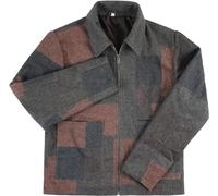 LP-FACON The Be-ar S02 Jeremy Allen - Cappotto invernale da uomo in lana, colore: bianco, Cappotto in Lana Blu Navy, M