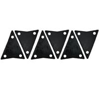 LP Latin Percussion Conga Hardware Pad in plastica per piastra laterale Classic (2 fori), 1U=6 pezzi - LP631