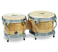 LP Latin Percussion LP811004 Matador Bongo, Legno, Naturale, Hardware Cromato M201-AWC