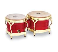 LP Latin Percussion LP811008 Matador Bongo, Legno, Rosso, Oro Hardware M201-RW