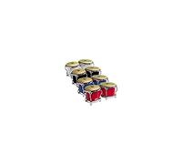 LP Latin Percussion LP811702 Bongo, Fibra di Vetro, Rosso, Hardware Cromato LP200XF-RD