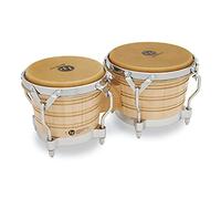 LP Latin Percussion LP813600 Bongo Generazione II, Legno, Naturale, Hardware Cromato LP201A-2