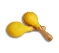 Latin Percussion LP281 Giallo Coppia Maracas in Legno e Plastica Giallo
