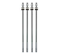 LP Latin Percussion Viti per accordatura Brazilian Caixa - LP3212, 4 pezzi Chrome - LP3922