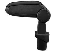 LP Trade Bracciolo Centrale Caddy 3 4 2K 2C SA | Accessorio per Console di Organizzazione e Poggiabraccio con Vano Portaoggetti | Pezzo di Ricambio per Interni di Auto | Similpelle Nero - Cuciture