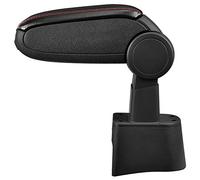 LP Trade Bracciolo Centrale Ibiza 3 III 6L | Accessorio per Console di Organizzazione e Poggiabraccio con Vano Portaoggetti | Pezzo di Ricambio per Interni di Auto | Similpelle Nero - Cuciture Rosse