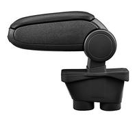 LP Trade Bracciolo centrale per 208 I | Accessorio per console di stoccaggio e poggiapolsi con vano organizer | Pezzo di ricambio interno per auto | Ecopelle nera - Cucitura nera