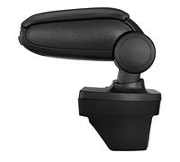 LP Trade - Bracciolo centrale per Clio 5 V, accessorio per console di stoccaggio e bracciolo con vano organizzatore, pezzo di ricambio interno per auto, similpelle nera - cucitura nera