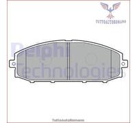 Set di pastiglie freno DELPHI LP1305, anteriore