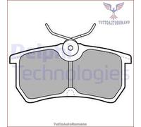LP1316 Kit pastiglie pattini freno Delphi Posteriore per FORD FIESTA FOCUS