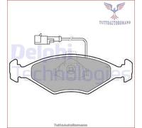 LP1415 Kit pastiglie pattini freno Delphi Anteriore per FIAT SIENA PALIO