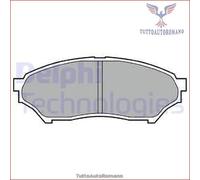 LP1448 Kit pastiglie pattini freno Delphi Anteriore per MITSUBISHI PAJERO I