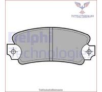 LP146 Kit pastiglie pattini freno Delphi Posteriore per ALPINE A310 LOTUS ESPRI