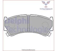 LP1548 Kit pastiglie pattini freno Delphi Anteriore per SUZUKI BALENO