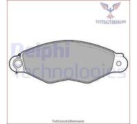 LP1610 Kit pastiglie pattini freno Delphi Anteriore per CITROEN XSARA NISSAN KU