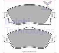Set di pastiglie freno DELPHI LP1676, anteriore