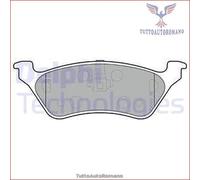LP1694 Kit pastiglie pattini freno Delphi Posteriore per CHRYSLER VOYAGER IV /