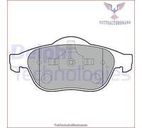 LP1708 Kit pastiglie pattini freno Delphi Anteriore per RENAULT SCENIC LAGUNA E