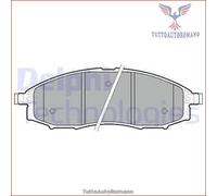 LP1772 Kit pastiglie pattini freno Delphi Anteriore per NISSAN PATHFINDER NAVAR