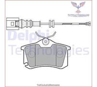 Set di pastiglie freno DELPHI LP1815, posteriore
