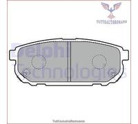 LP1850 Kit pastiglie pattini freno Delphi Posteriore per KIA SORENTO