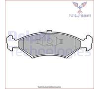 Pastiglie freno Low-Metallic LP204 DELPHI per FORD FIESTA I ESCORT IV ORION II