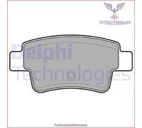 LP2055 Kit pastiglie pattini freno Delphi Posteriore per CITROEN C4 I