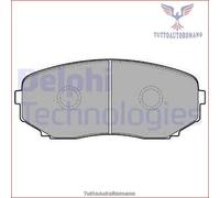 DELPHI LP2098 Kit pastiglie freni