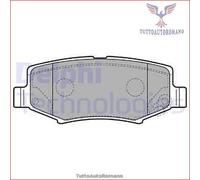 Set di pastiglie freno DELPHI LP2172, posteriore