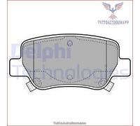 LP2206 Kit pastiglie pattini freno Delphi Posteriore per TOYOTA AVENSIS